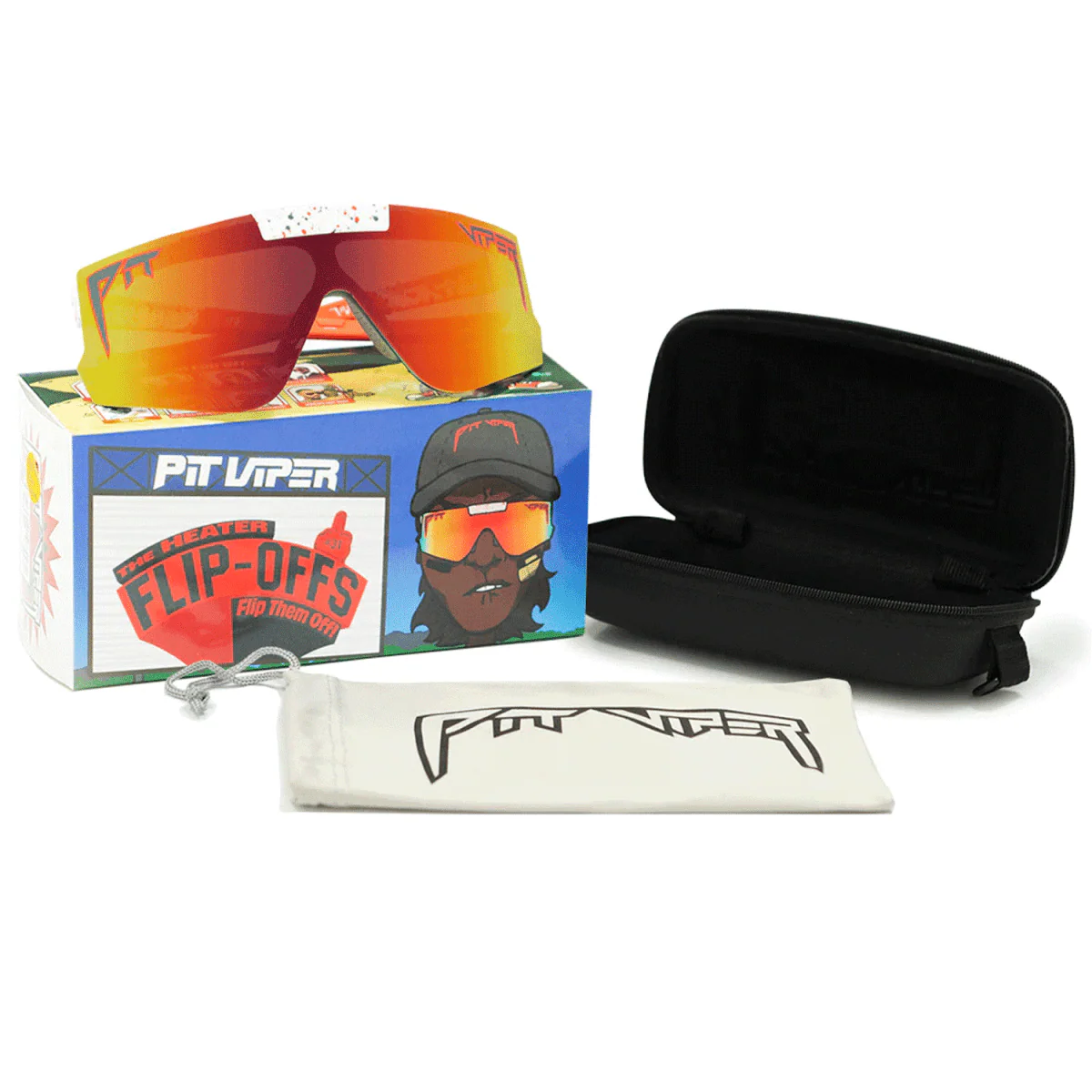 Pit Viper The Flip-Offs Sunglasses The Heater/Red - Image 4