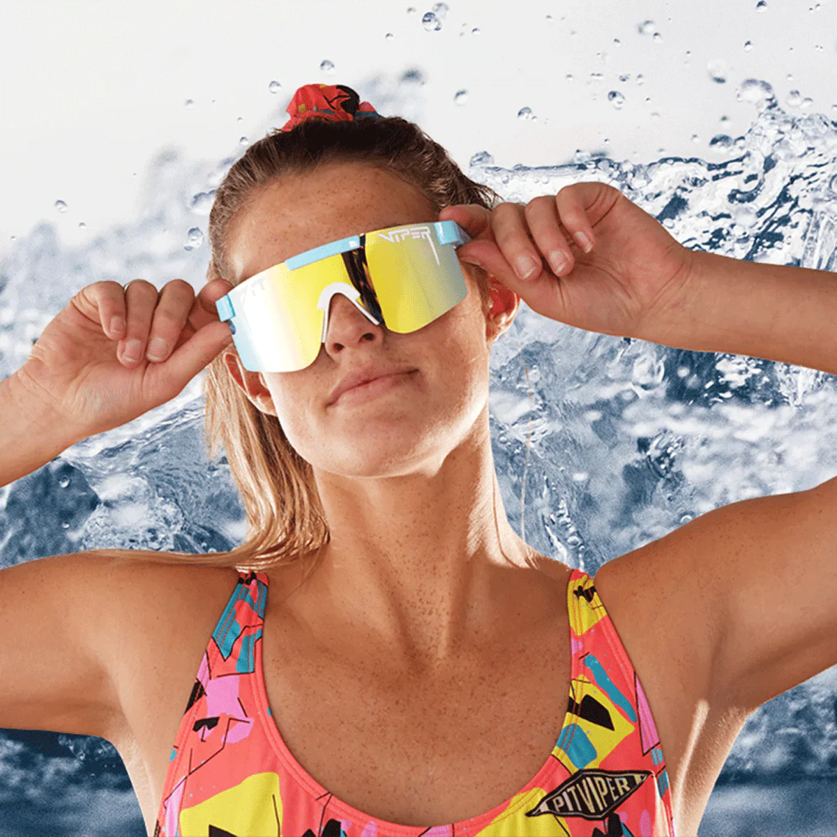 Pit Viper The Original Narrow Sunglasses The Cannonball/Polarized Pink - Image 2