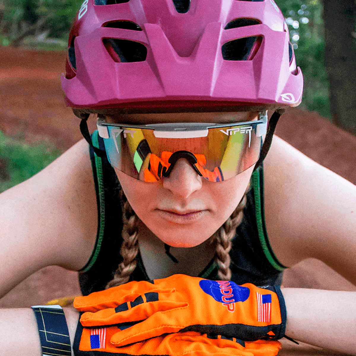 Pit Viper The Original Narrow Sunglasses The Miami Nights/Pink Fade - Image 2
