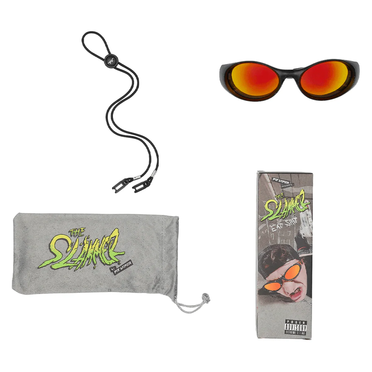 Pit Viper The Slammer Sunglasses The Combustion/Red - Image 3