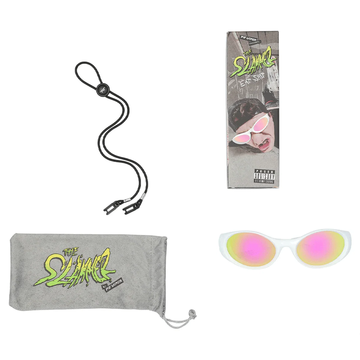 Pit Viper The Slammer Sunglasses The Miami Nights/Pink - Image 3