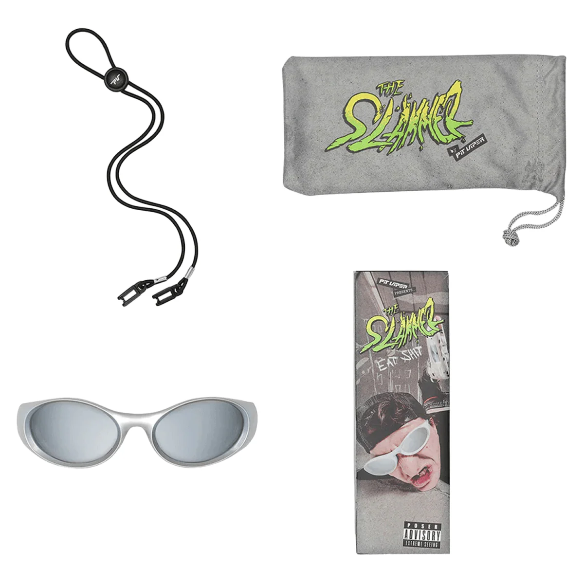 Pit Viper The Slammer Sunglasses The Spine Tingler/Silver - Image 3