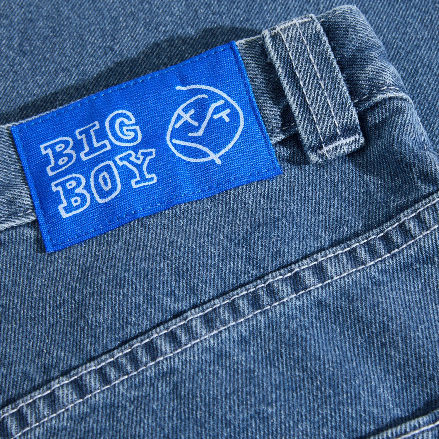 Polar Men's Big Boy Work Pants Blue Wash - Image 4