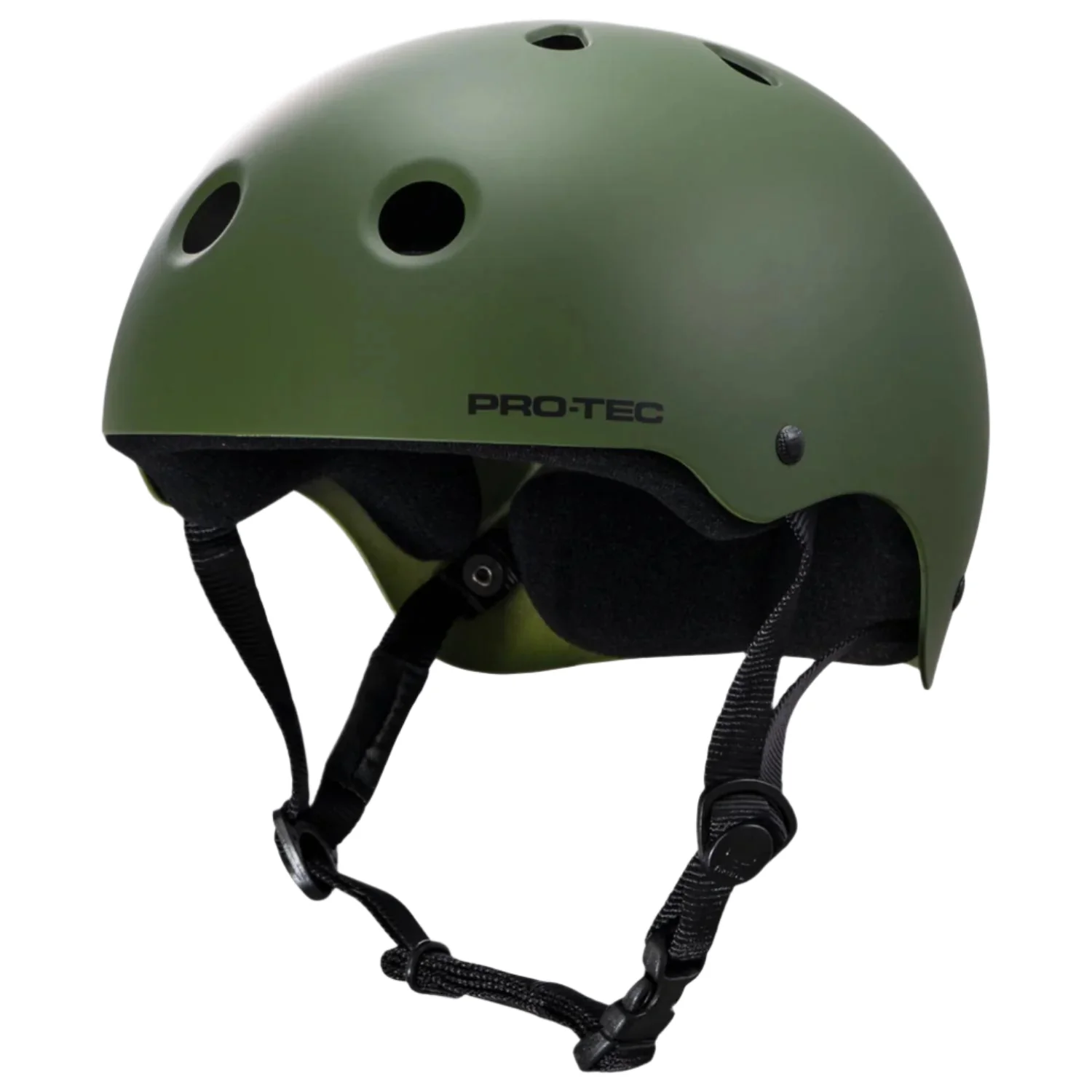 Pro-Tec Classic Certified Matte Olive Skate Helmet - Image 3