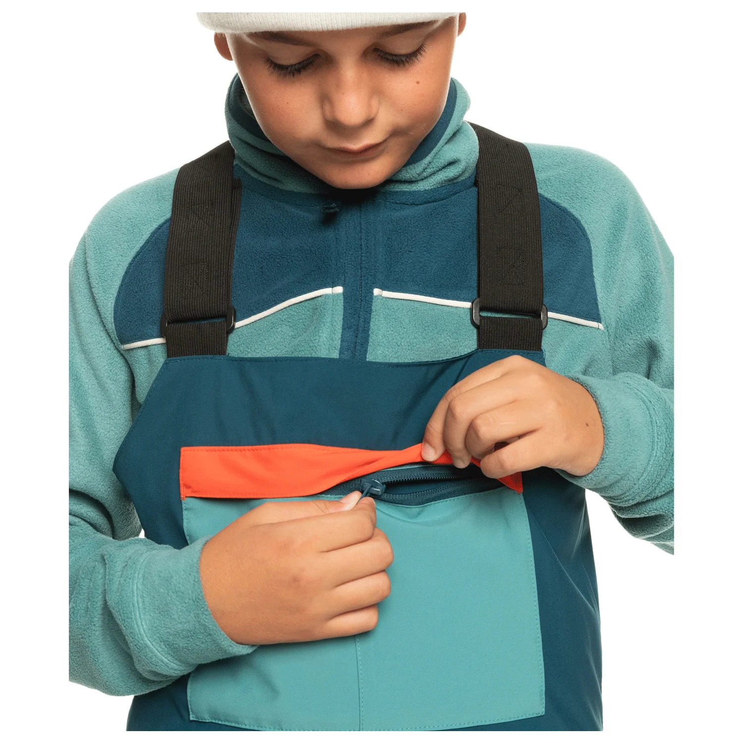 Quiksilver Kids Mash Up Bib Pant 2024 Majolica Blue - Image 3