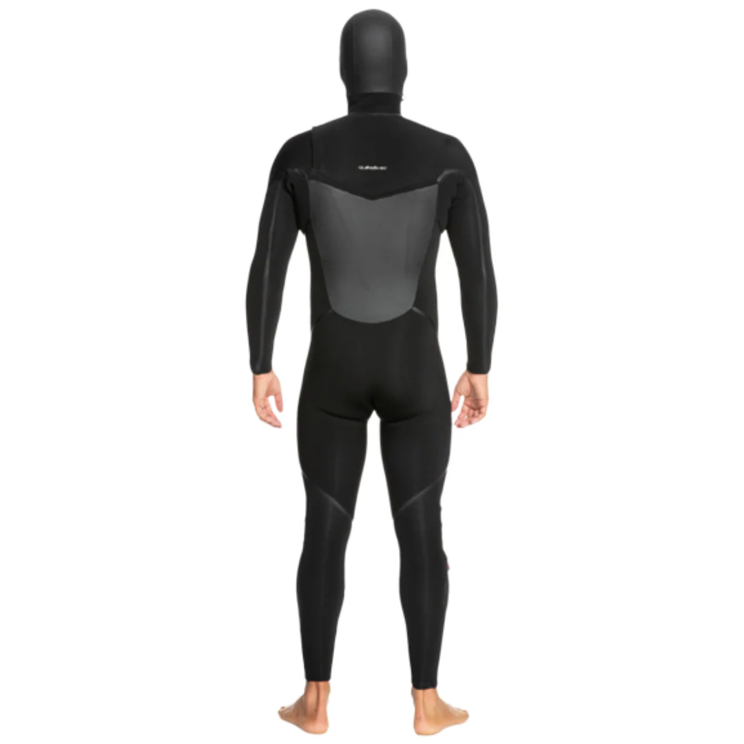 Quiksilver Men's Marathon Sessions 5/4/3mm Hooded Chest Zip Wetsuit Black - Image 2