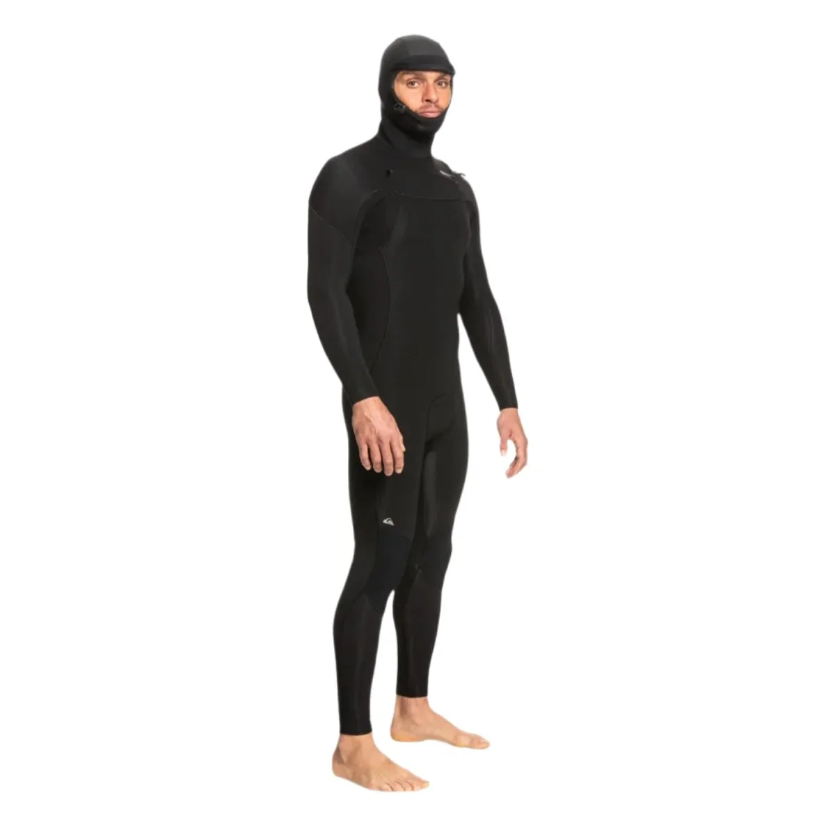 Quiksilver Men's Everyday Sessions 5/4/3 Chest Zip Hooded Wetsuit Black - Image 2