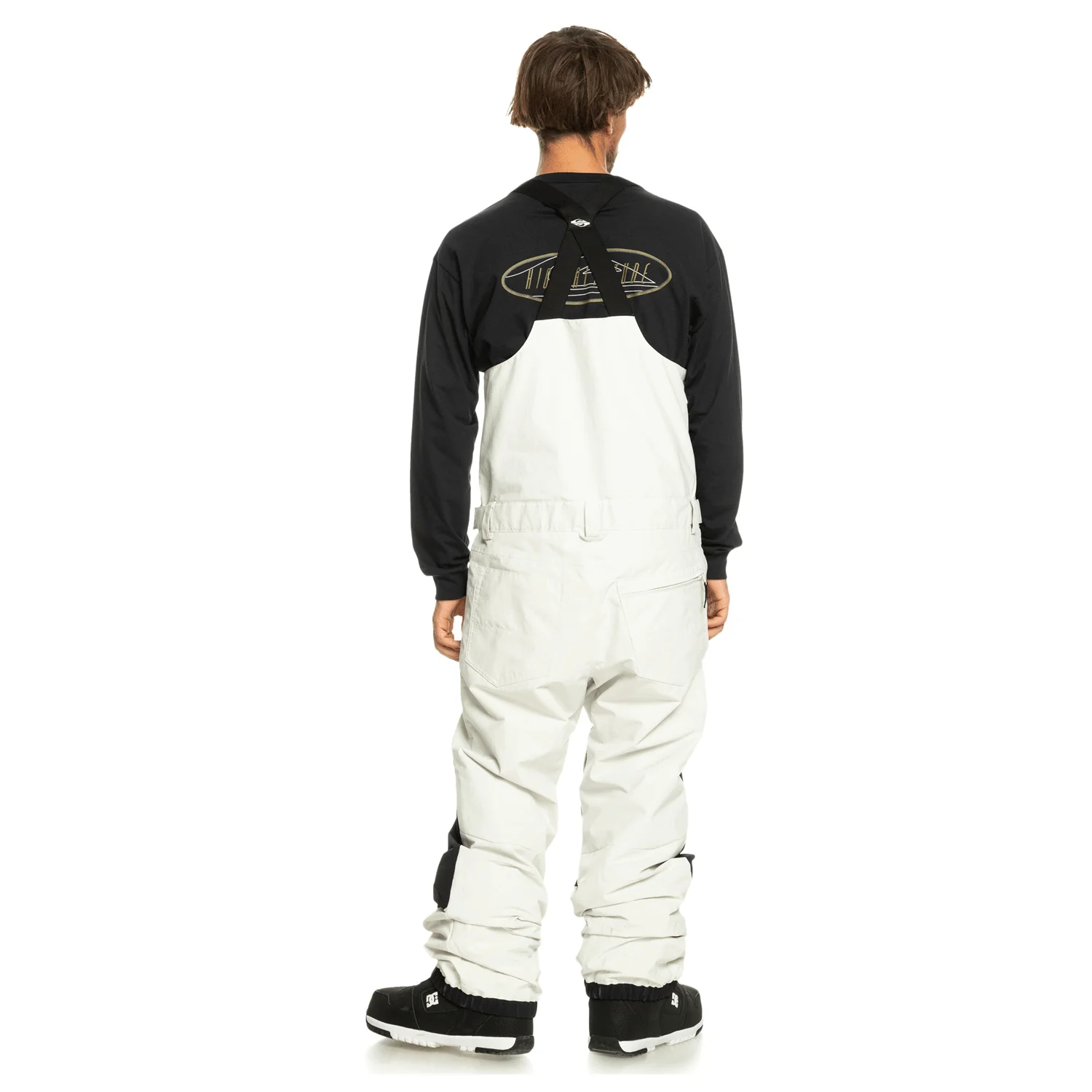 Quiksilver Men's Fly High Bib Pant 2024 Nimbus Cloud - Image 2