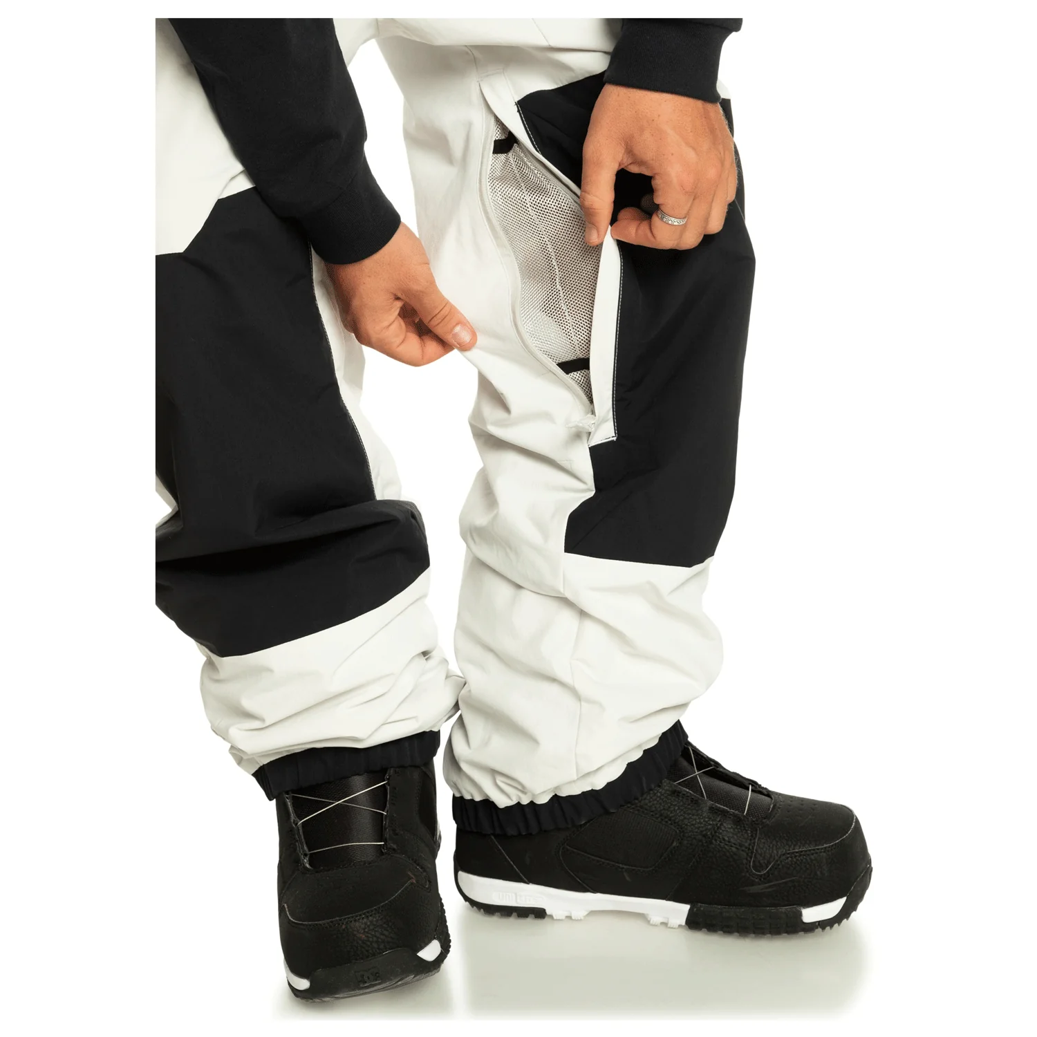 Quiksilver Men's Fly High Bib Pant 2024 Nimbus Cloud - Image 4