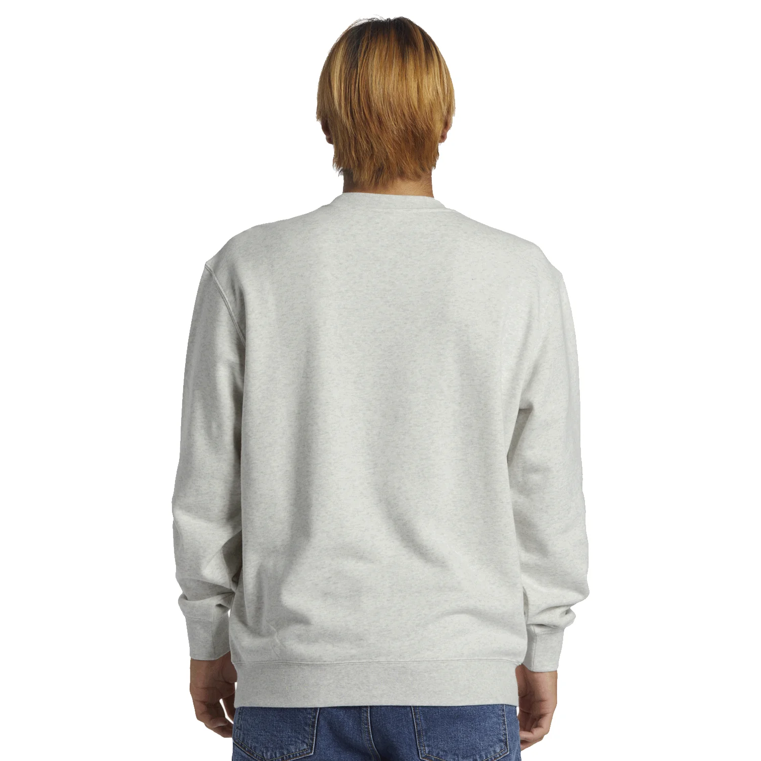 Quiksilver Men's Graphic Mix Crew White Marble Heather - Image 2