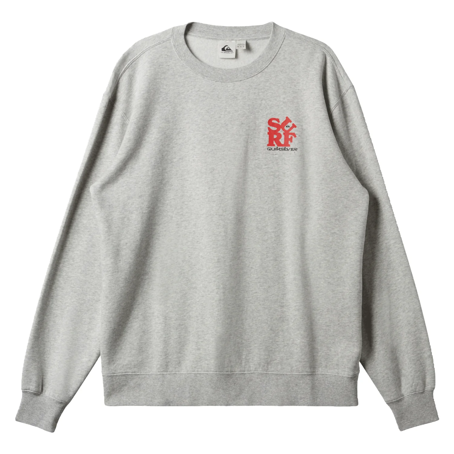 Quiksilver Men's Graphic Mix Crew White Marble Heather - Image 3