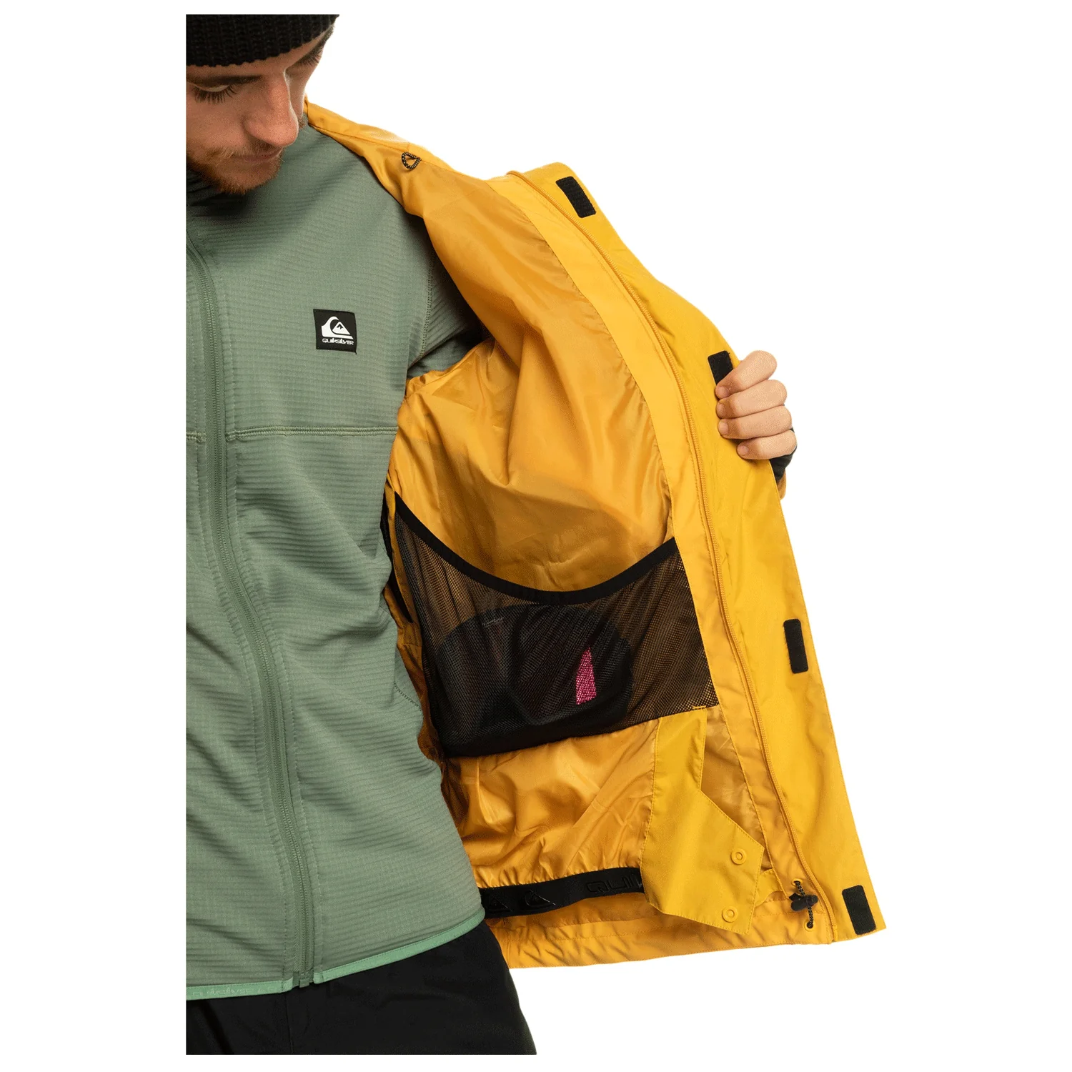 Quiksilver Men's Mission Gore-tex Jacket 2024 Mineral Yellow - Image 3