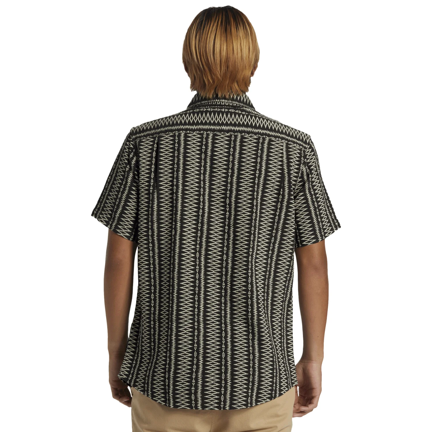 Quiksilver Men's Vibrations Classic S/S Shirt Tarmac Dobby Jacquard - Image 2