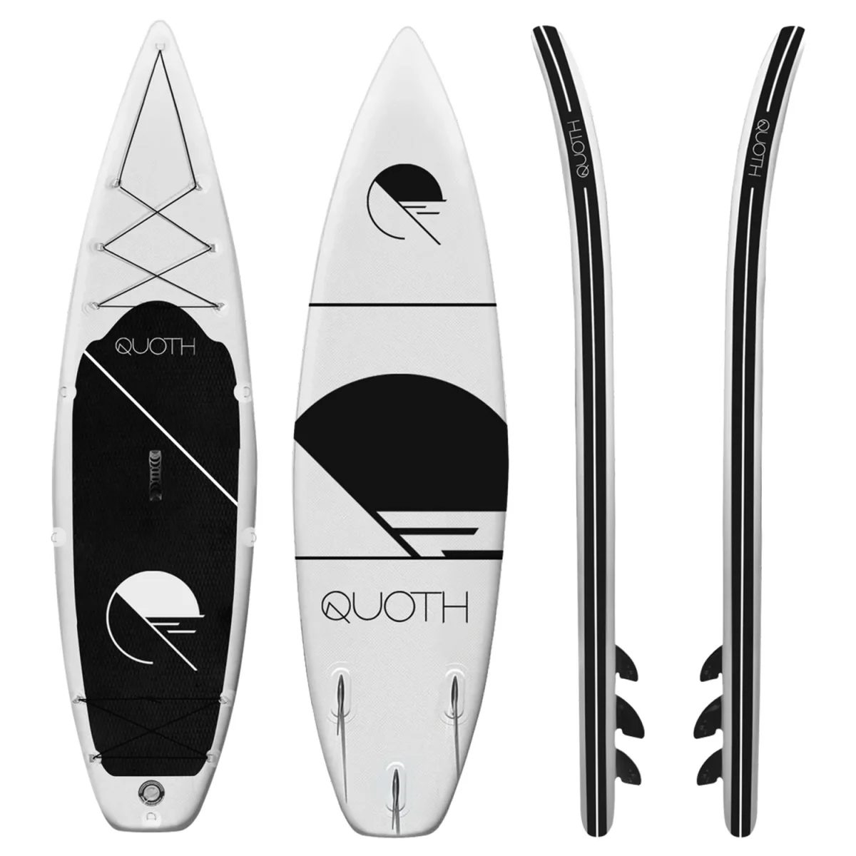 Quoth 11'0" Byrne Inflatable SUP + Kit White - Image 2