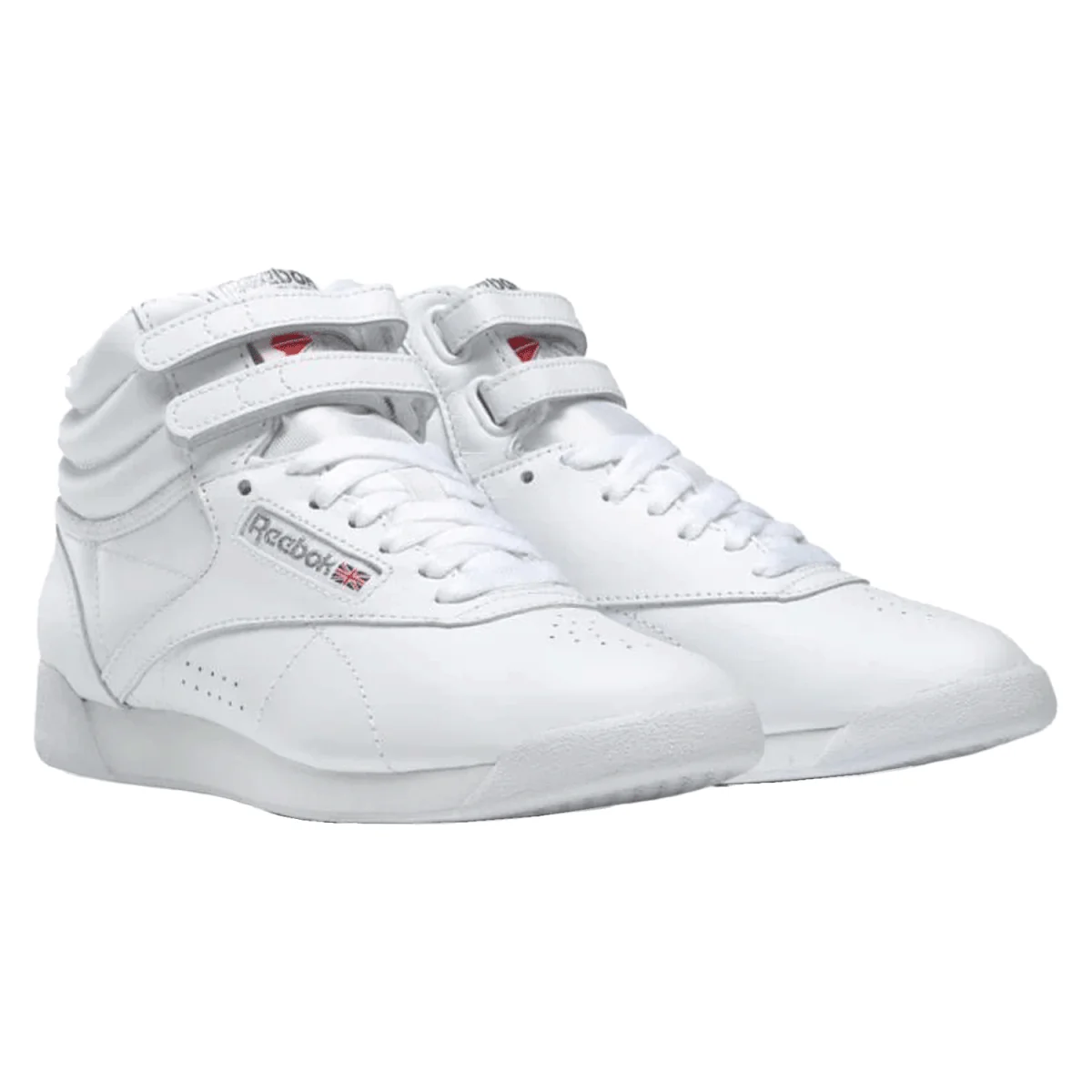 Reebok Women's Freestyle HI Shoe White/Silver - Image 2