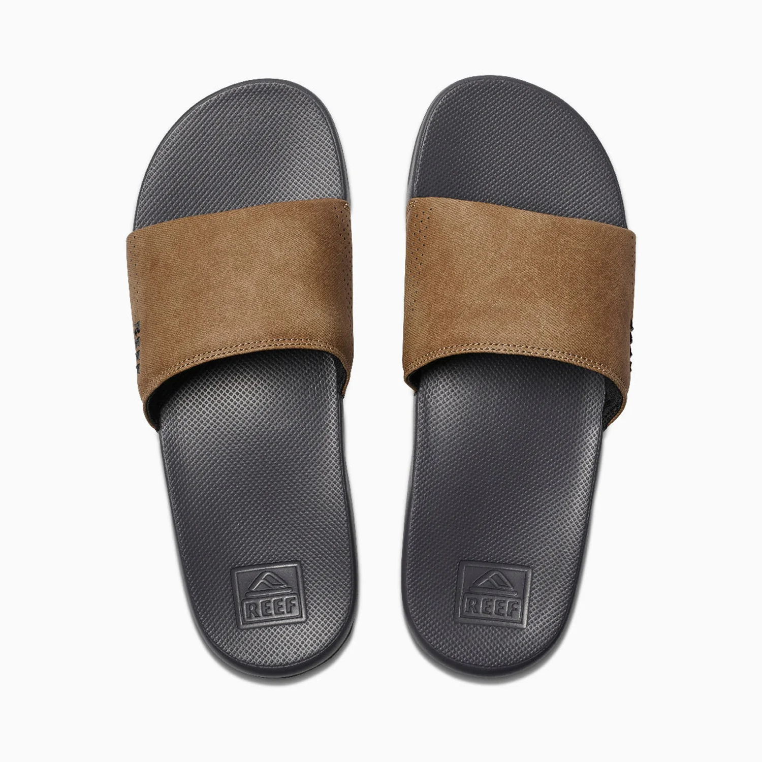 Reef Men's One Slide Sandal Grey/Tan - Image 2