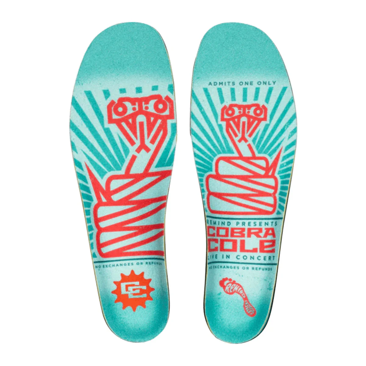 Remind Medic Impact 6mm Mid High Arch Insole Cobra - Image 2
