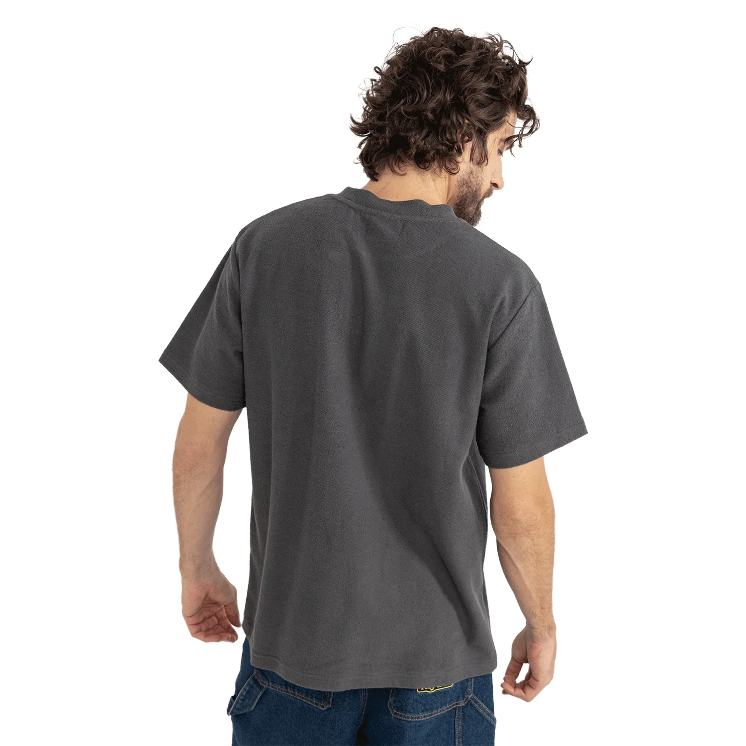 Rhythm Men's Breakers Terry Vintage S/S T-Shirt Stone Blue - Image 2