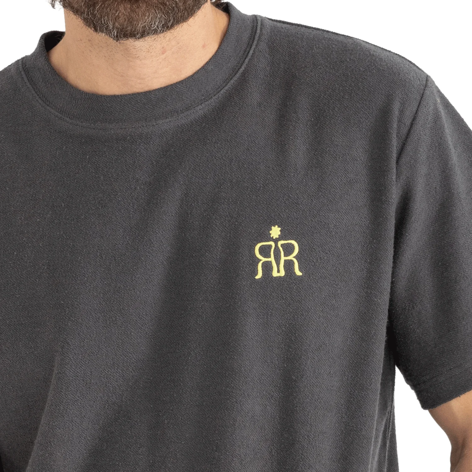 Rhythm Men's Breakers Terry Vintage S/S T-Shirt Stone Blue - Image 3