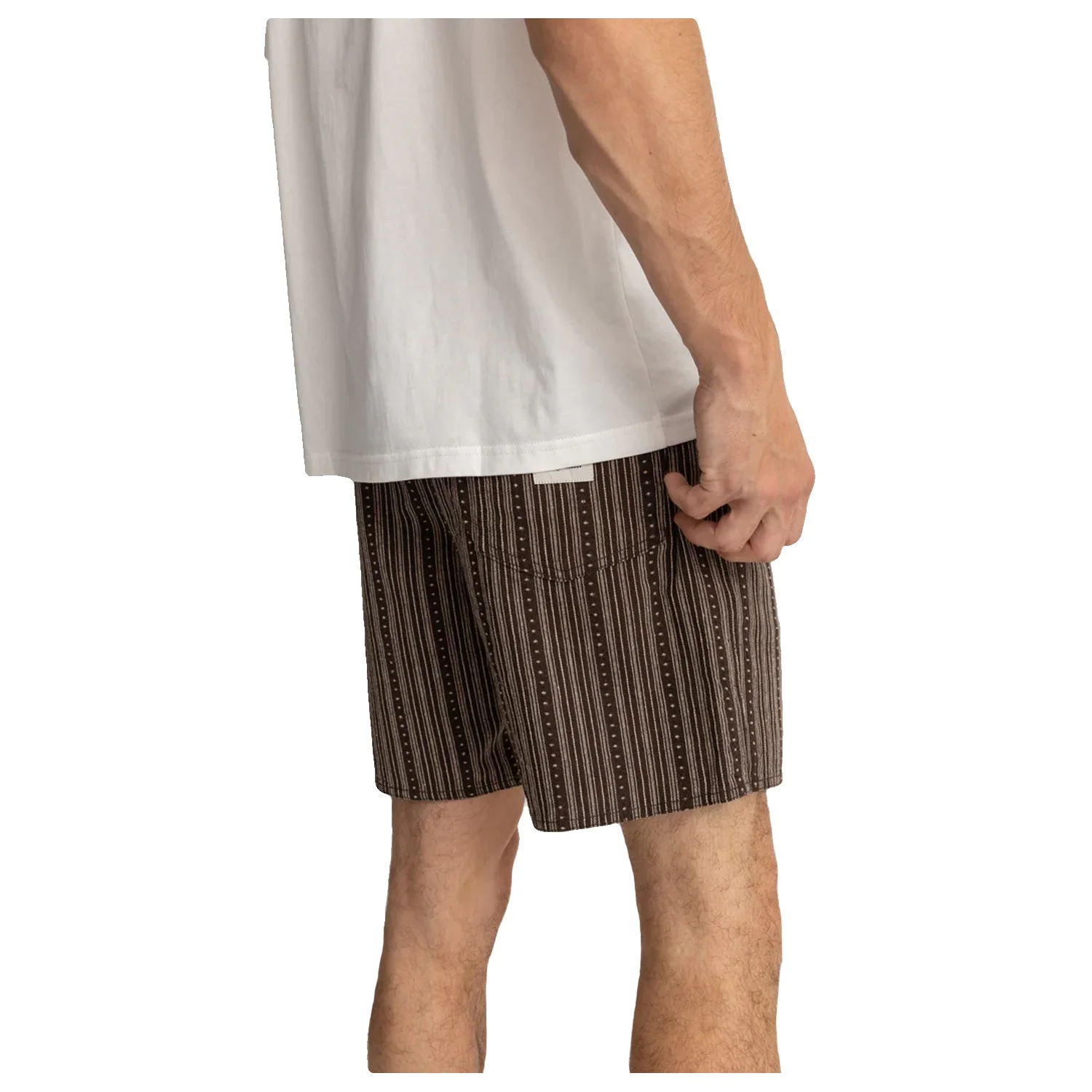 Rhythm Men's Jacquard Linen Jam Short Brown - Image 4