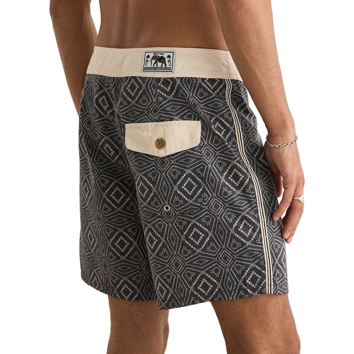 Rhythm Men's Mosaic Heritage Trunk Black - Image 2