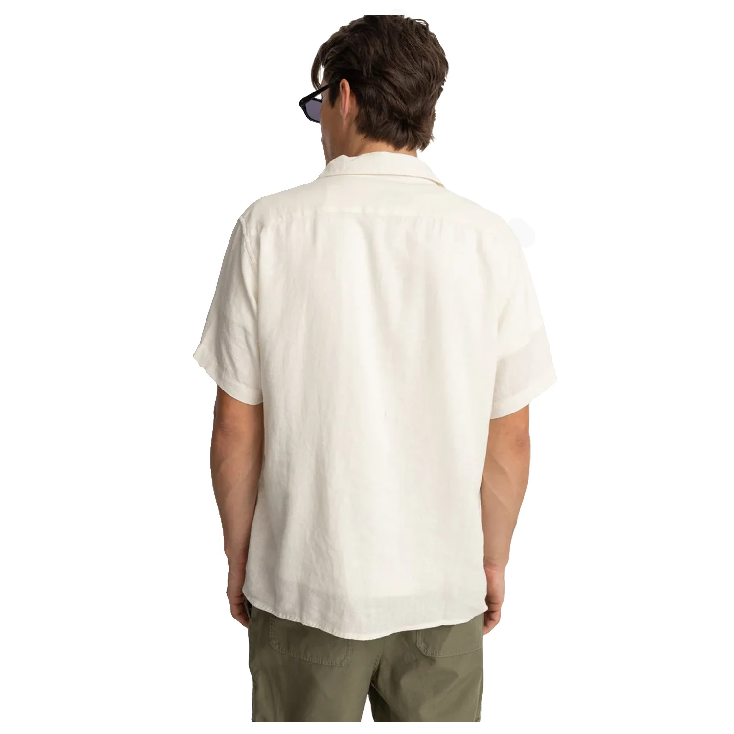 Rhythm Men's Paisley Cuban S/S Shirt Natural - Image 3