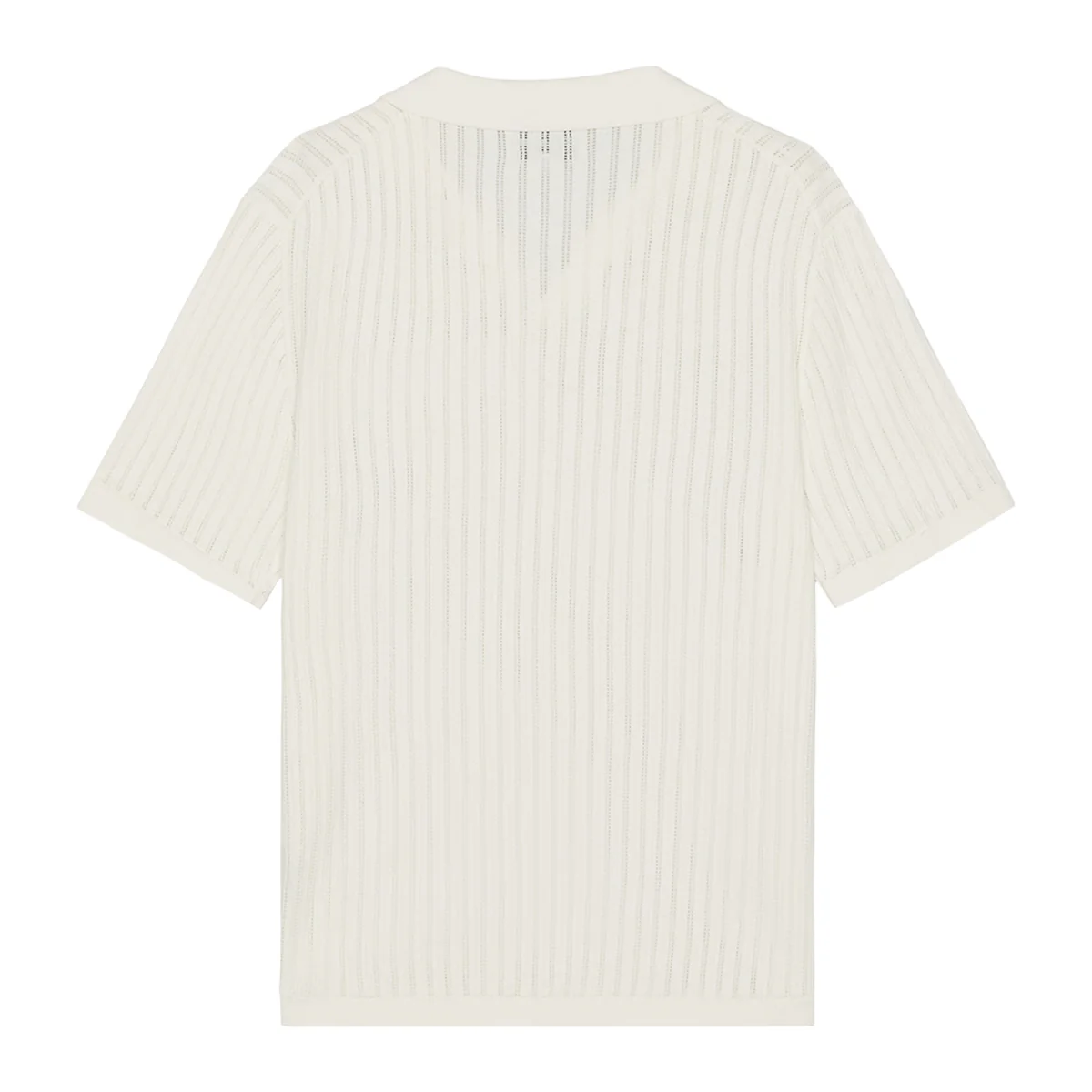 Rhythm Men's Relaxed Knit S/S Polo Natural - Image 3