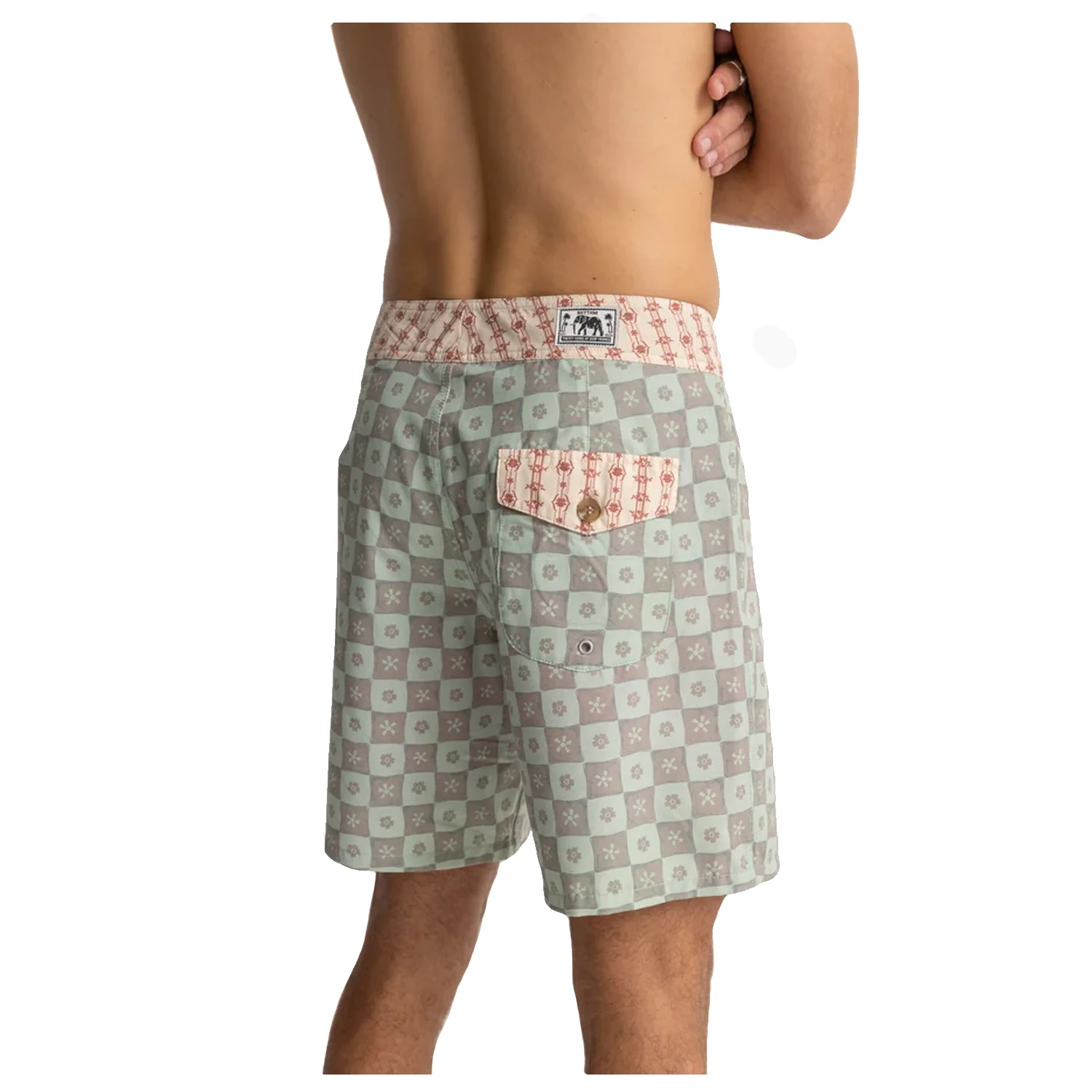 Rhythm Men's Seaside Trunk Sea Green - Image 3