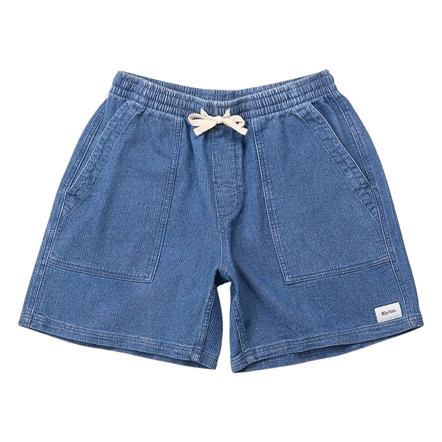 Rhythm Men's Textured Wale Jam Short Washed Indigo - Image 3