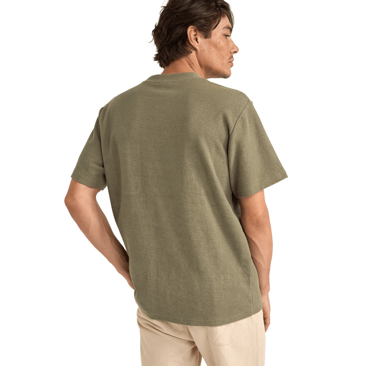 Rhythm Men's Vintage Terry S/S T-Shirt Sage - Image 2