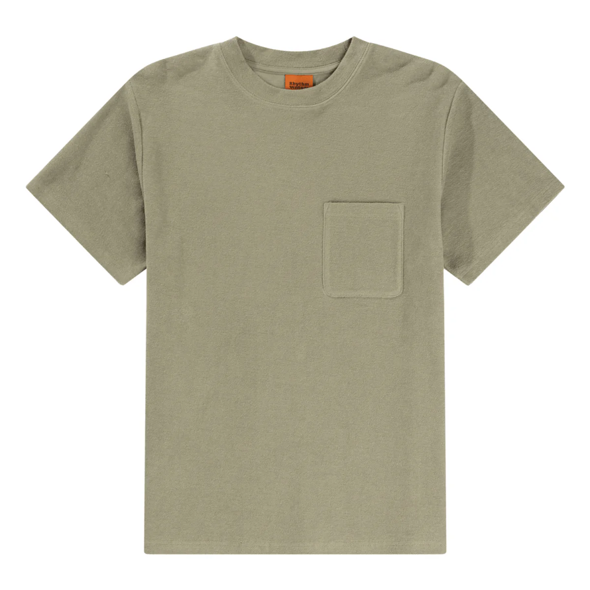Rhythm Men's Vintage Terry S/S T-Shirt Sage - Image 3