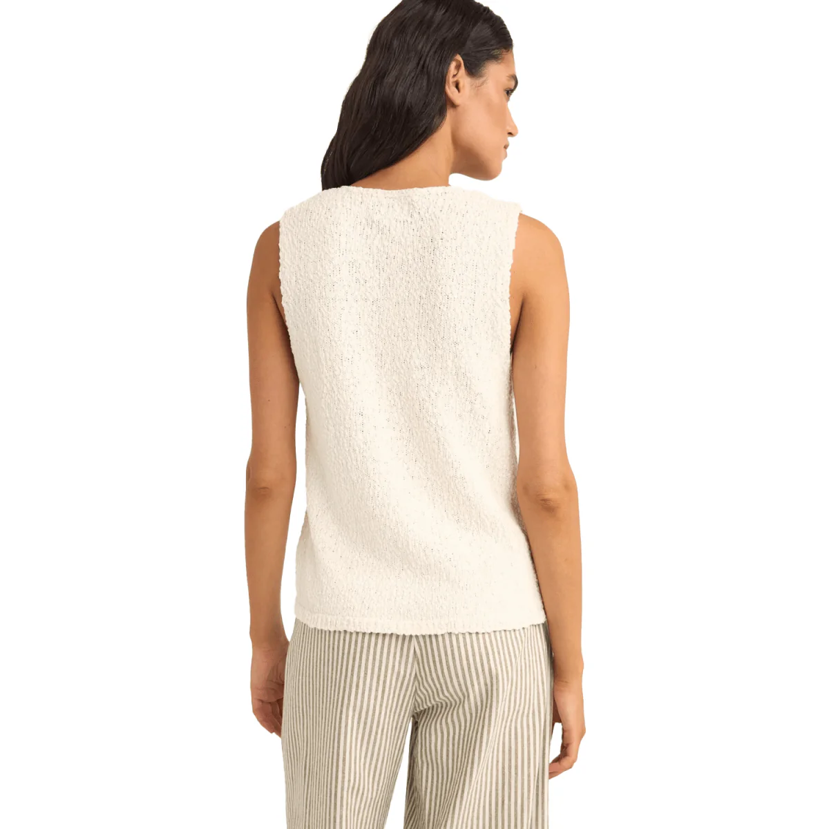 Rhythm Women's Adele Longline Knit Vest White - Image 2