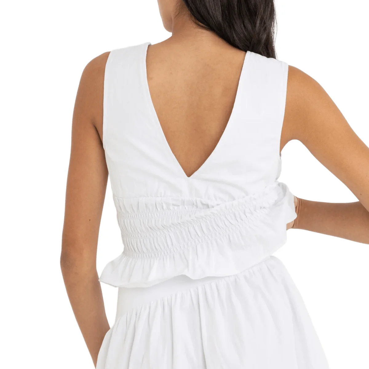 Rhythm Women's Carlo Smocked Top Cream - Image 3