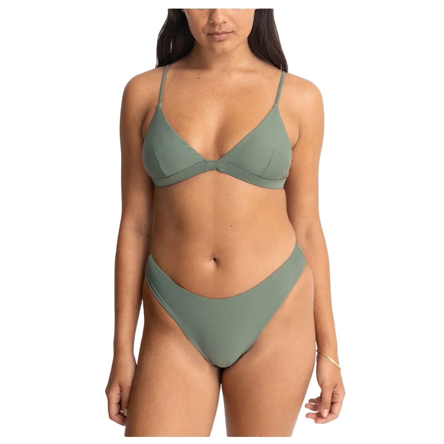 Rhythm Women's Classic Bralette Top Olive - Image 2