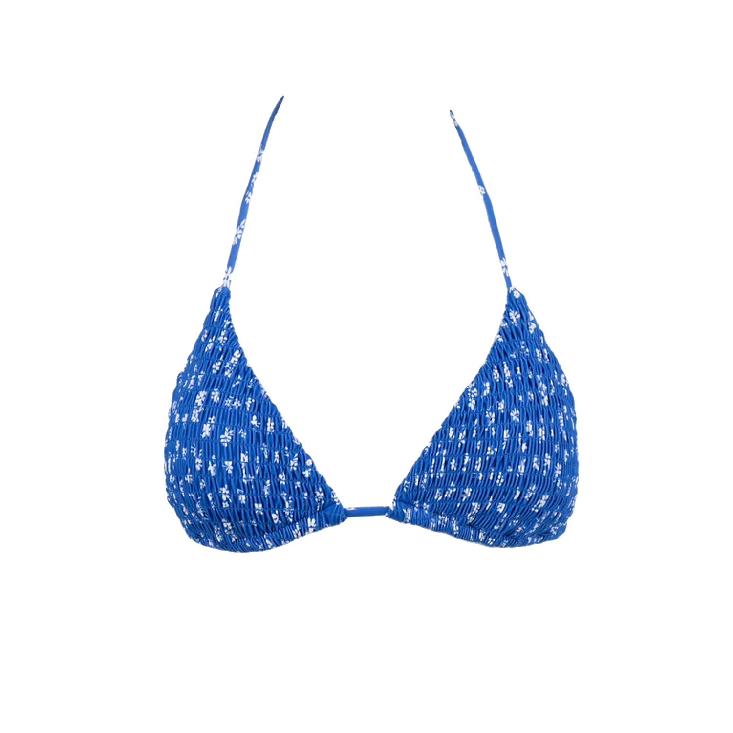 Rhythm Women's Elodie Floral Smocked Slide Tri Top Blue - Image 3