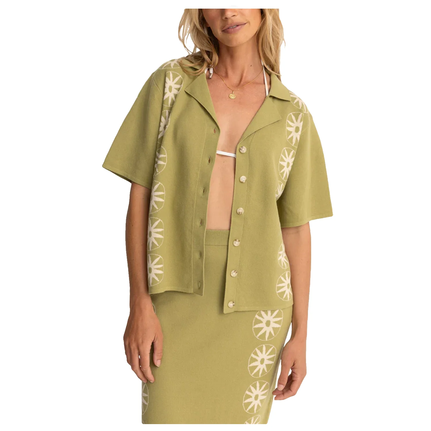 Rhythm Women's Horizon Knitted Shirt Palm - Image 2