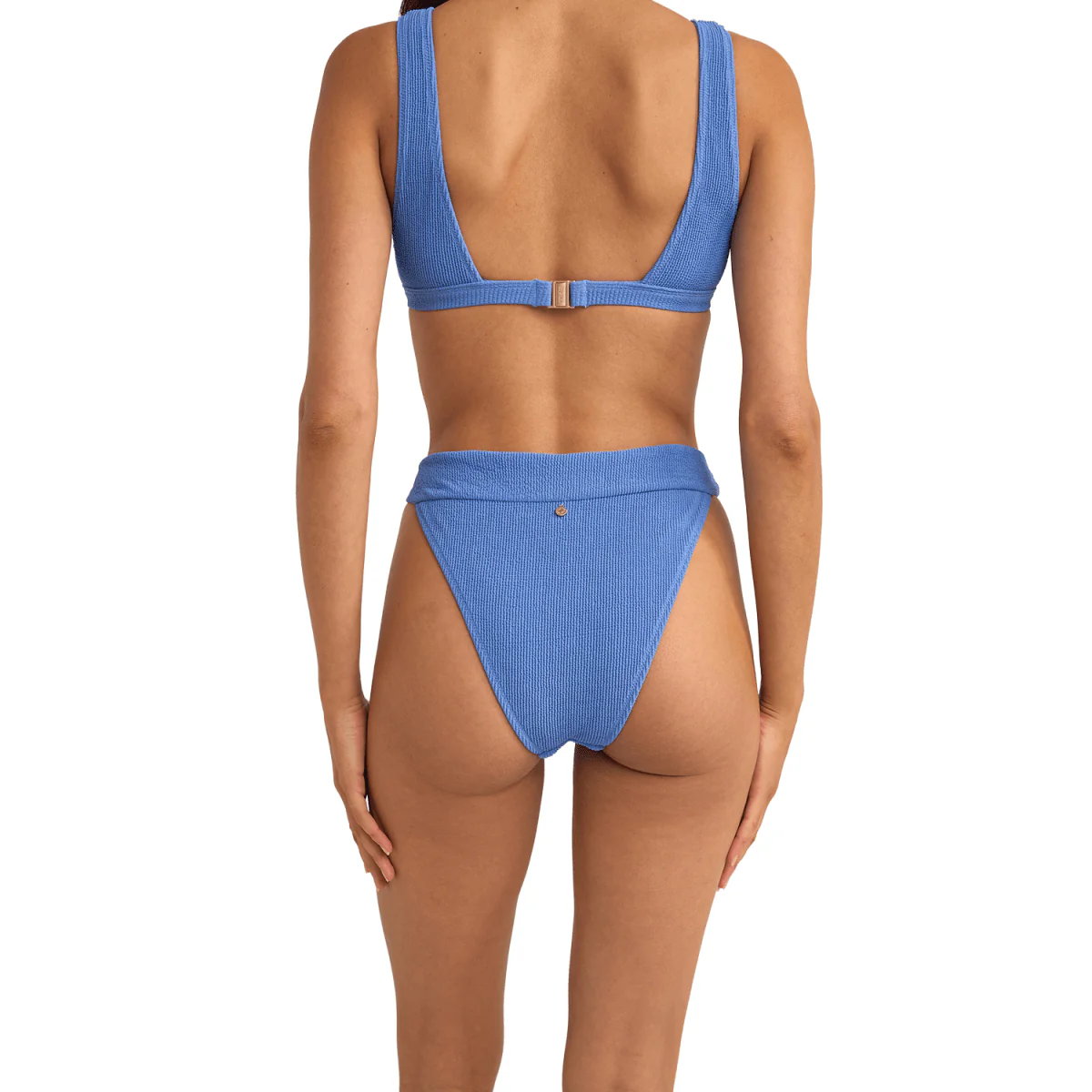 Rhythm Women's Isla Rib Hi Banded Pant Cornflower - Image 2