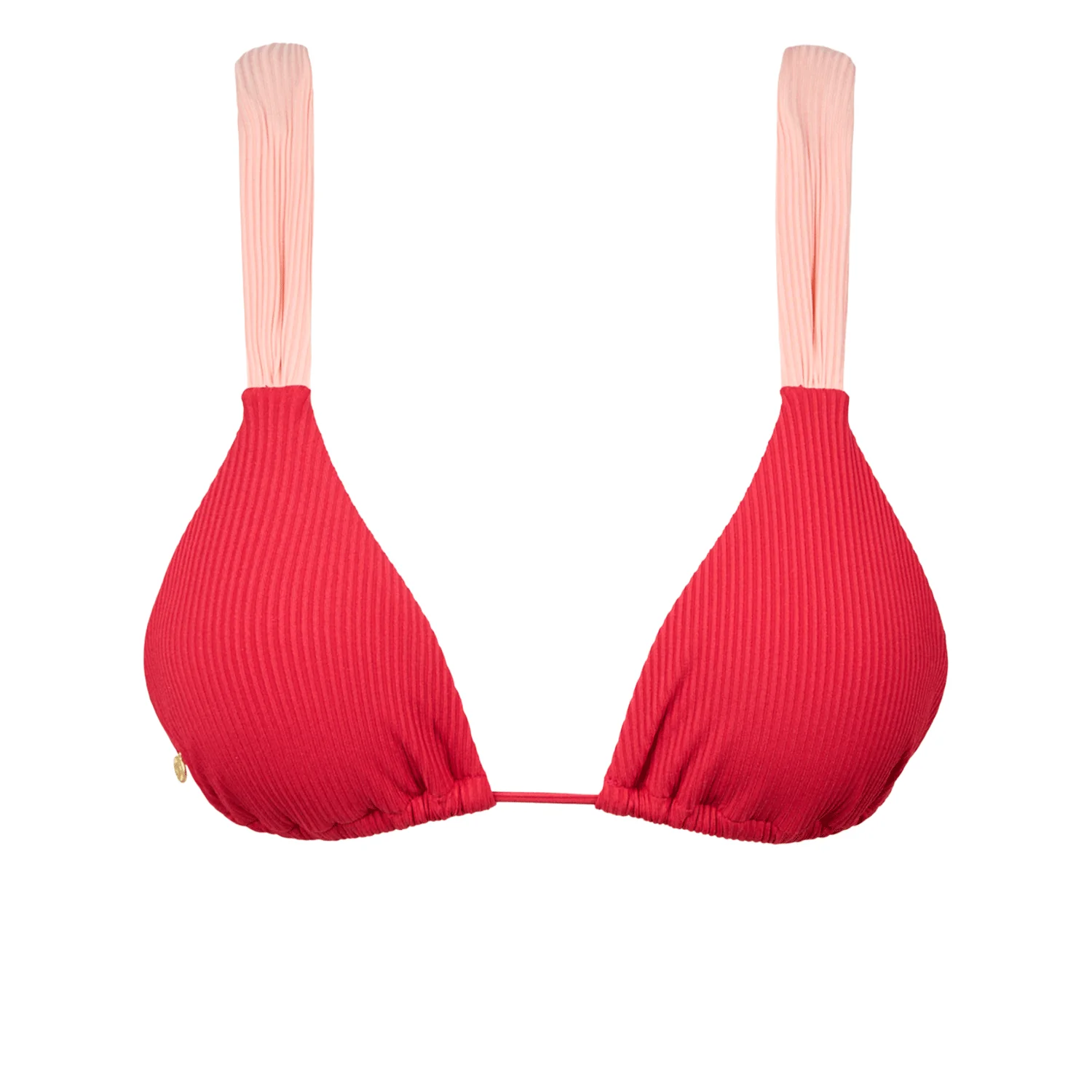 Rhythm Women's Lily Rib Soft Strap Slide Tri Top Watermelon - Image 3