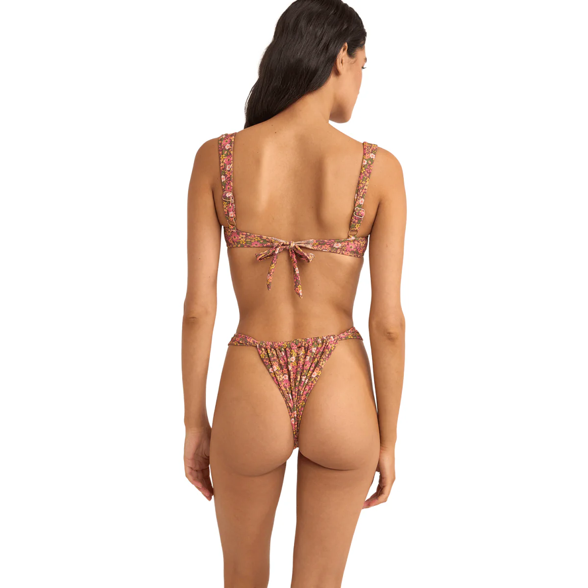 Rhythm Women's Marie Floral Soft Strap Balconette Top Pink - Image 2