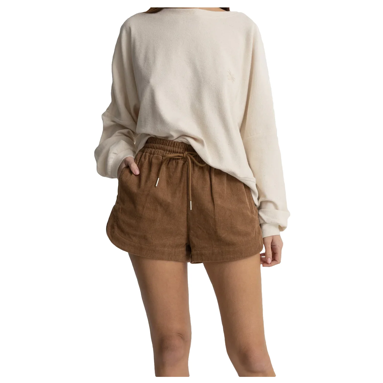 Rhythm Women's Mazzy Corduroy Short Camel - Image 2