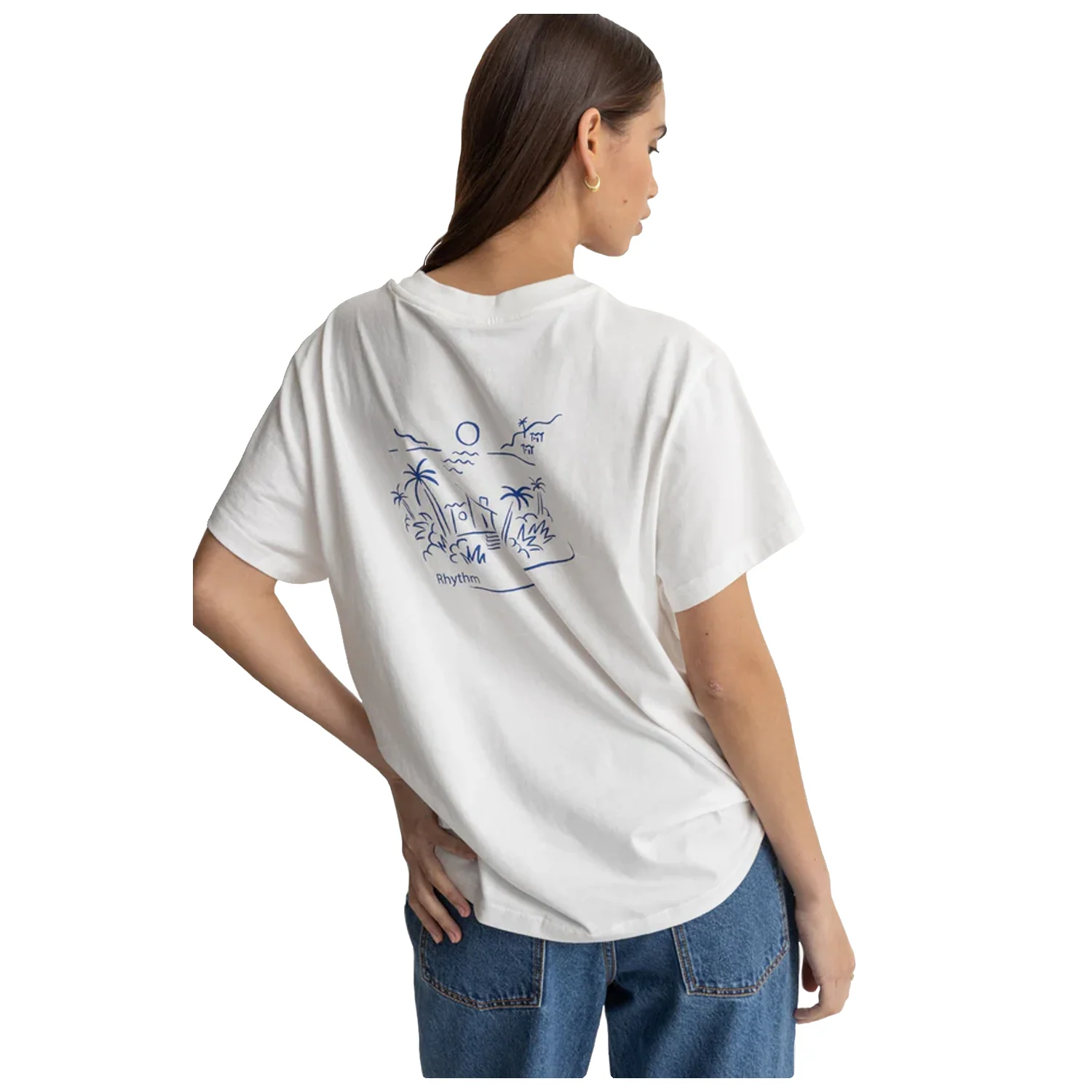 Rhythm Women's Palma Band T Shirt Vintage White - Image 3