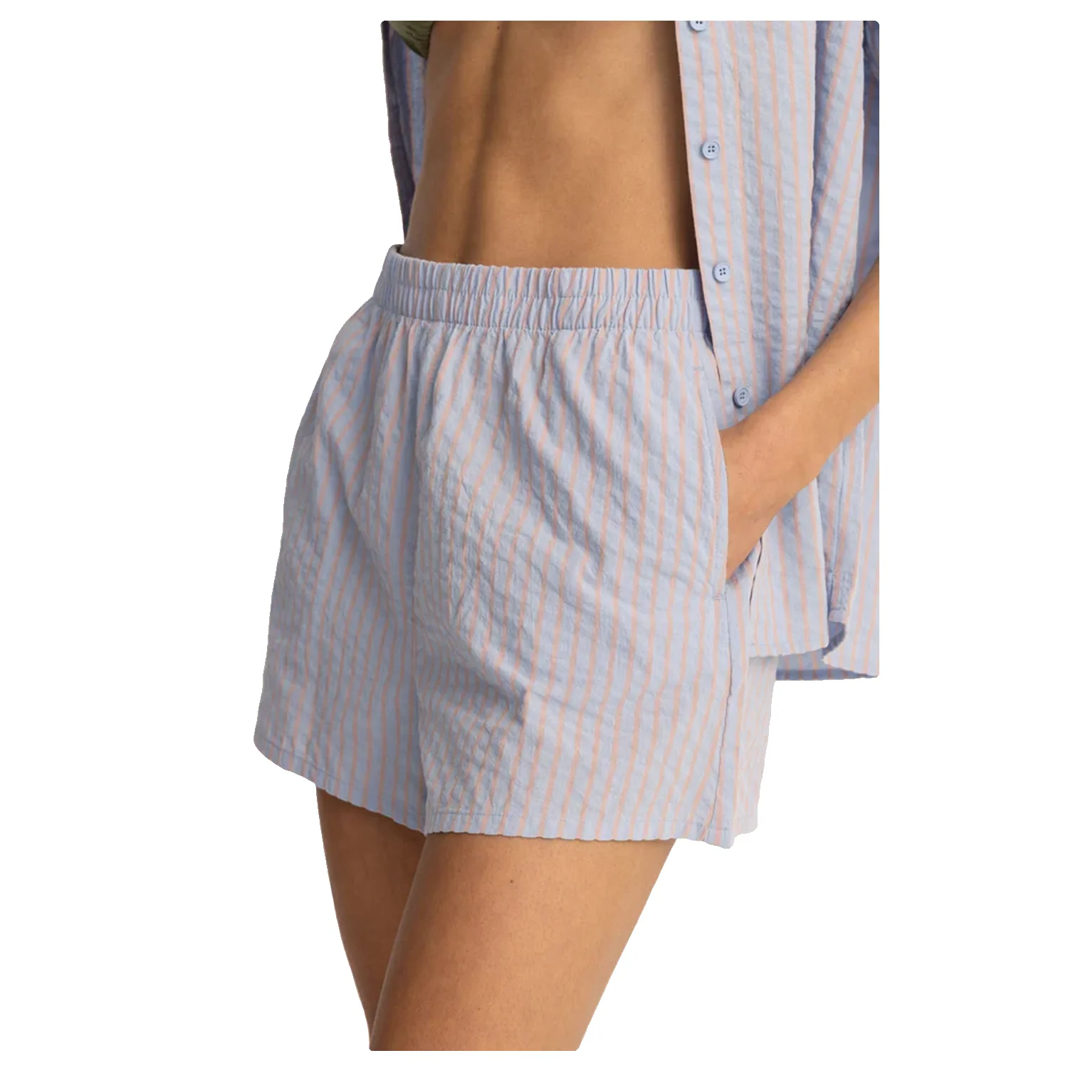 Rhythm Women's Paradiso Stripe Short Soft Blue - Image 5