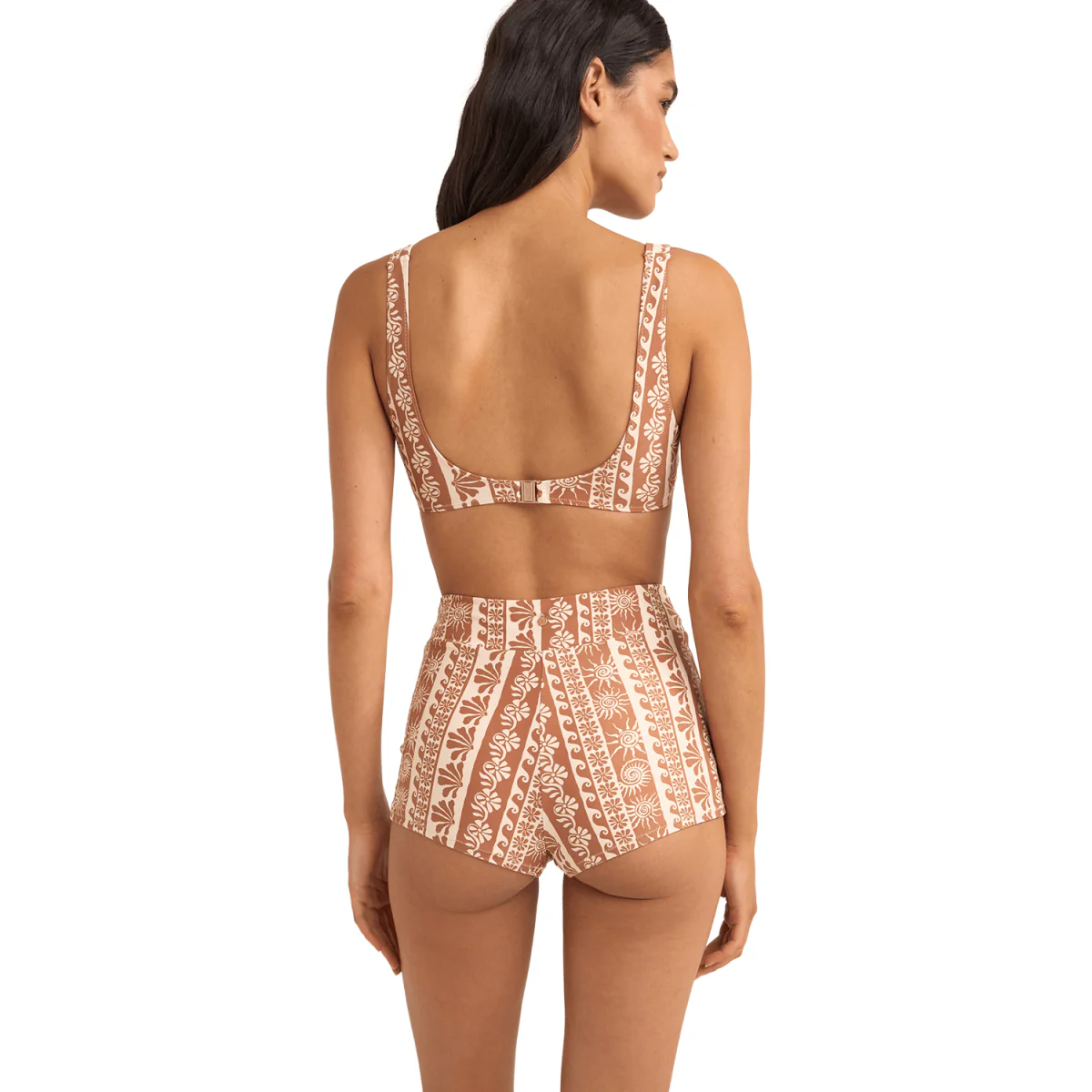 Rhythm Women's Seafarer Crop Top Brown - Image 2