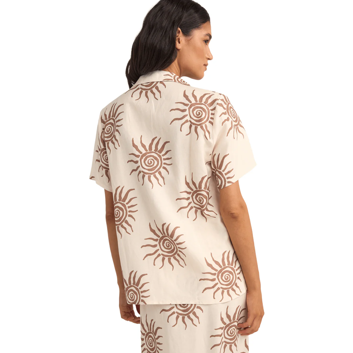 Rhythm Women's Seafarer S/S Shirt Brown - Image 2