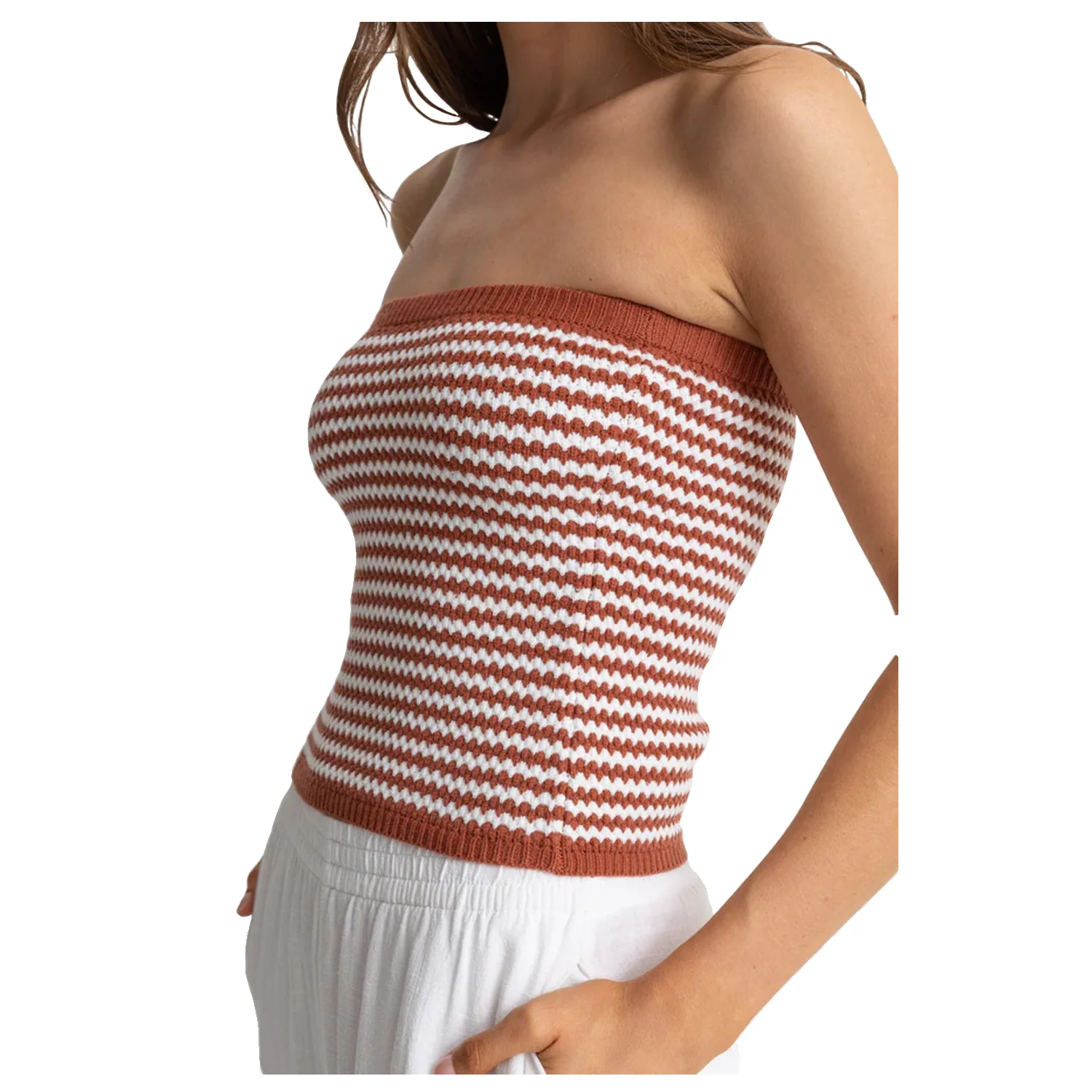 Rhythm Women's Spirit Strapless Knit Top Spice - Image 4