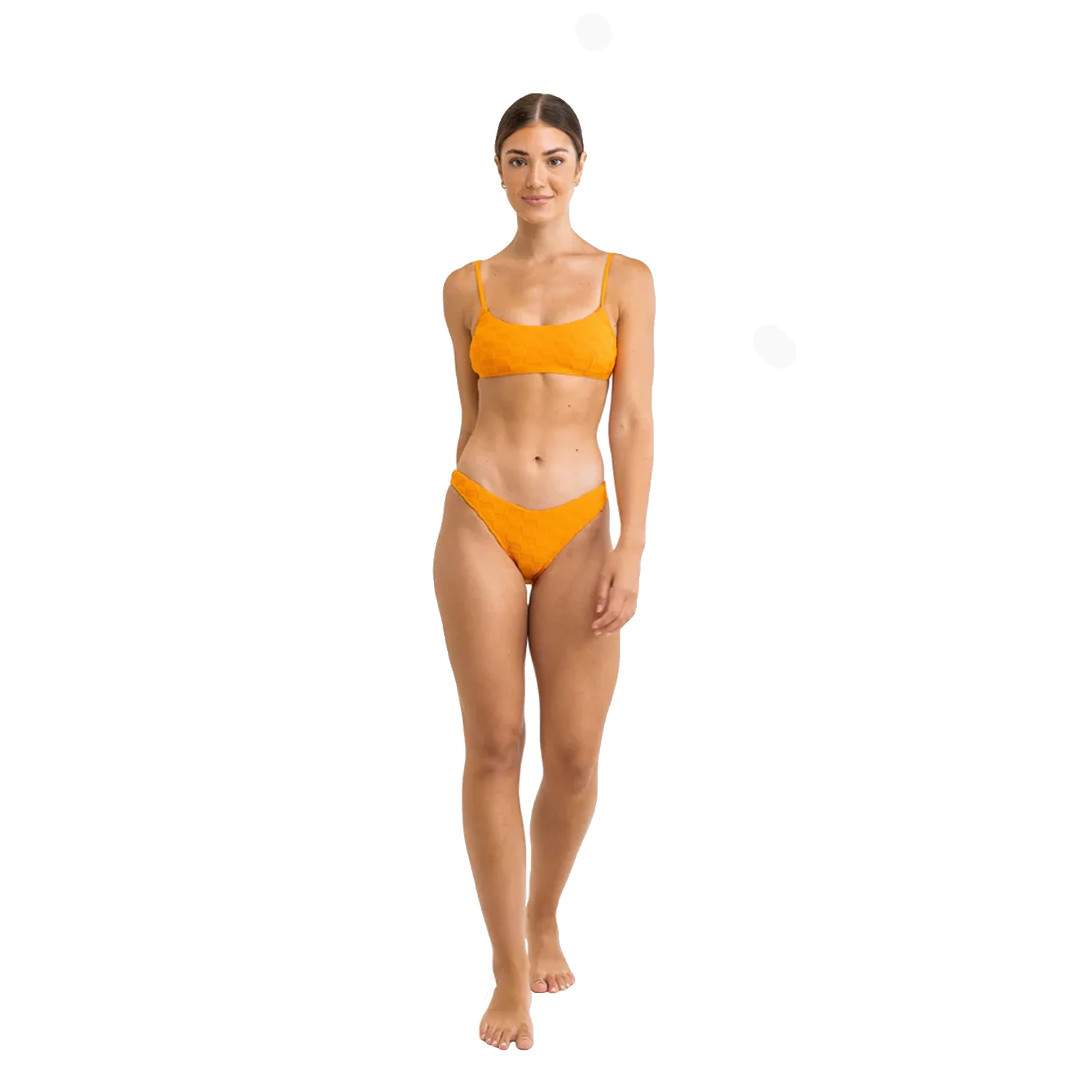 Rhythm Women's Terry Hi Cut Pant Orange