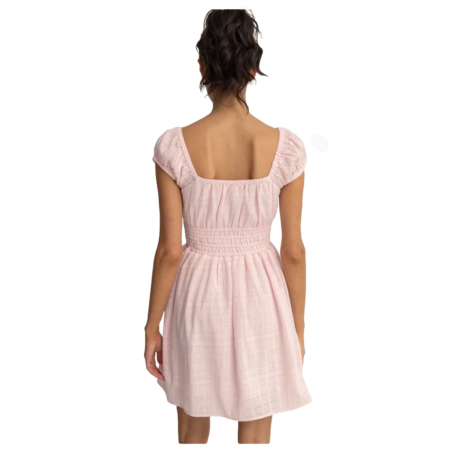 Rhythm Women's Washed Out Cap Sleeve Dress Pink - Image 3