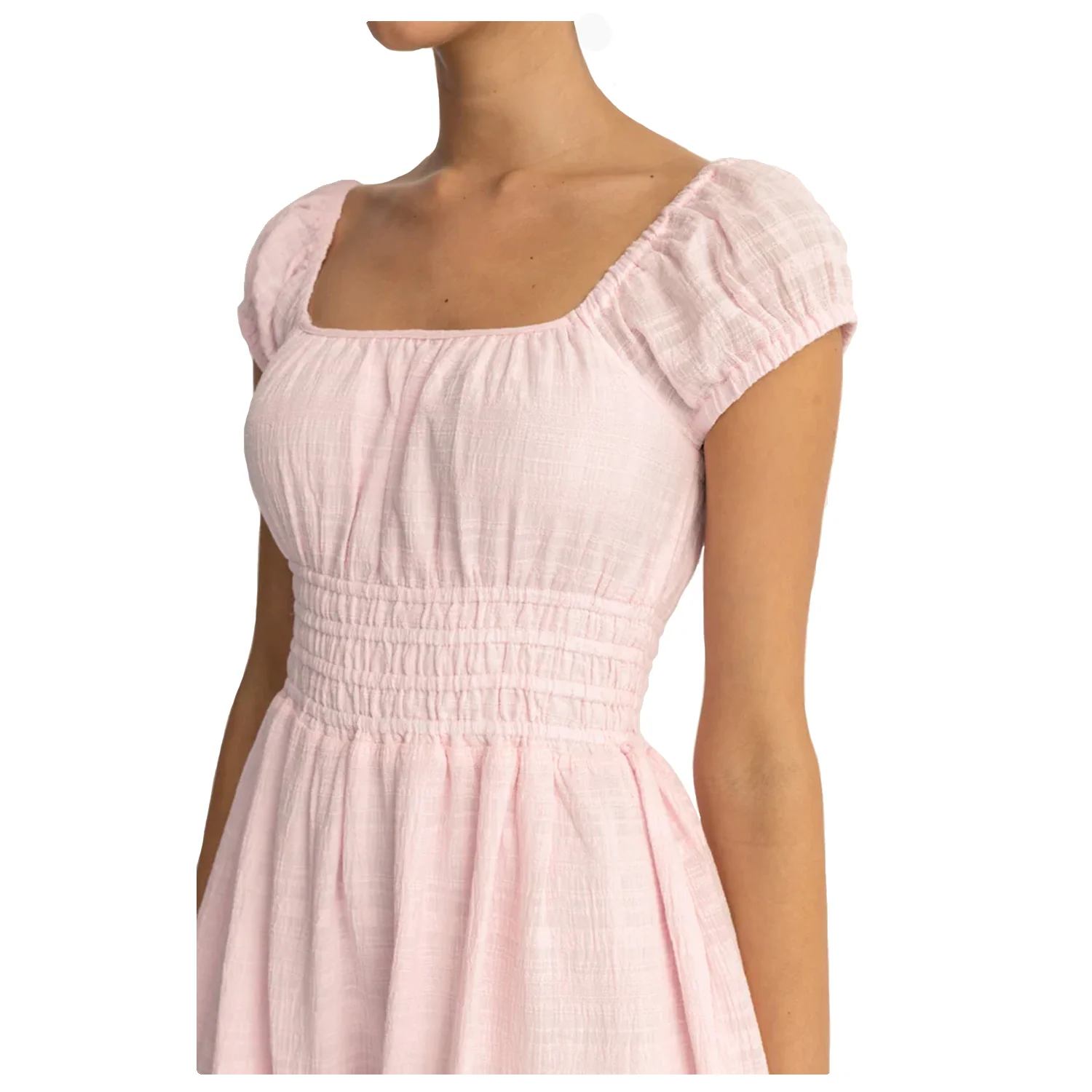 Rhythm Women's Washed Out Cap Sleeve Dress Pink - Image 4