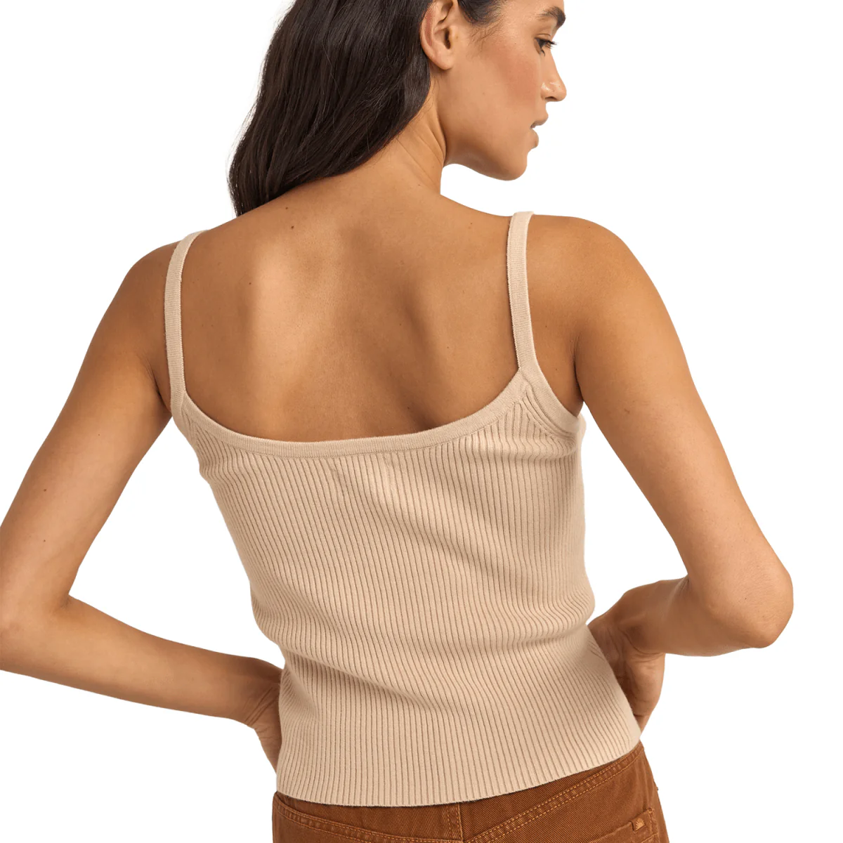 Rhythm Women's Yumi Knit Top Sand - Image 2