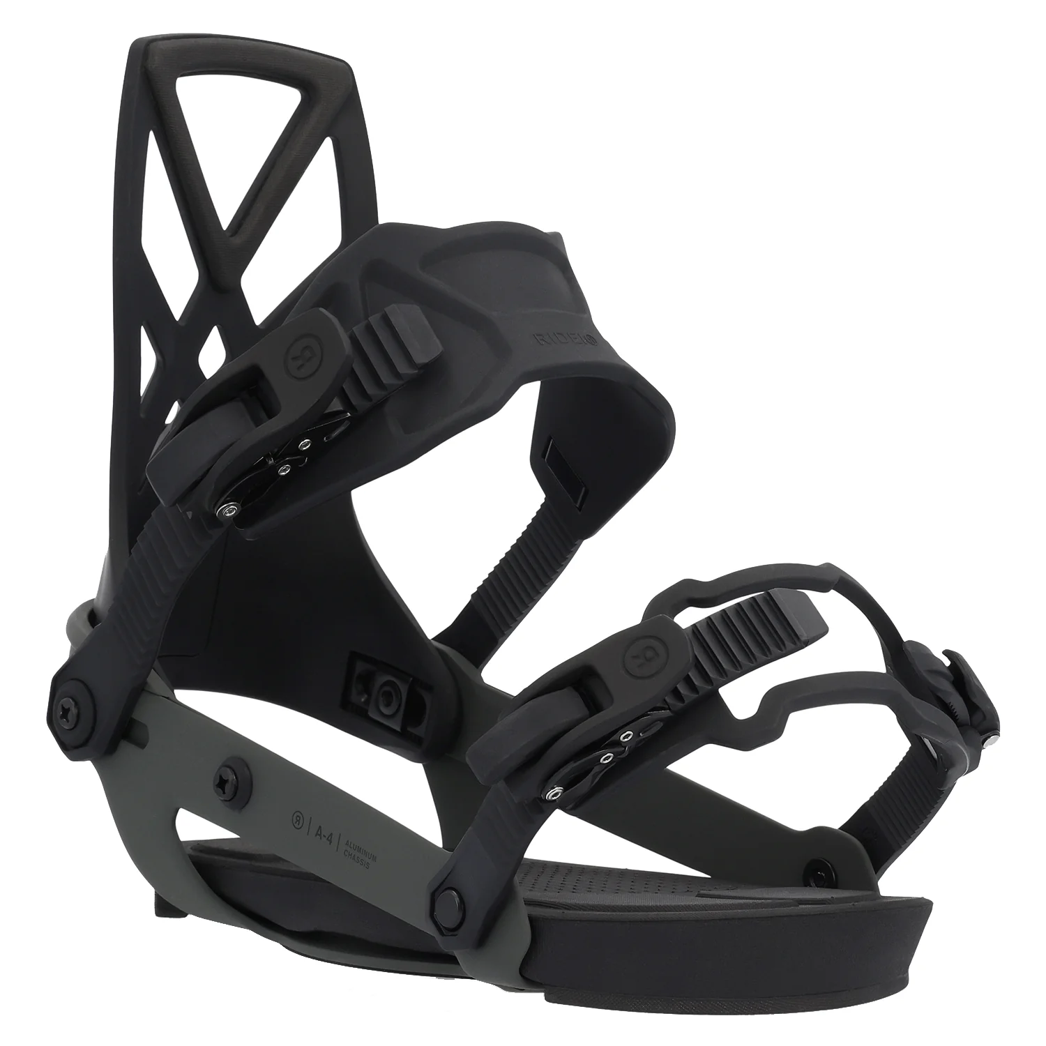 Ride Men's A-4 Snowboard Bindings 2024 Black - Image 2